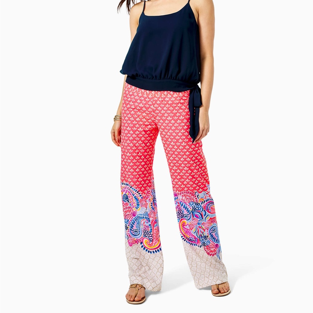Lilly Pulitzer Bal Harbour Palazzo Pants Size XS - Picture 3 of 15